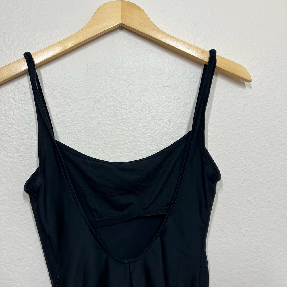 Oscar De La Renta Black Cherry Blossom Embroidered One Piece Swim - Picture 10 of 12